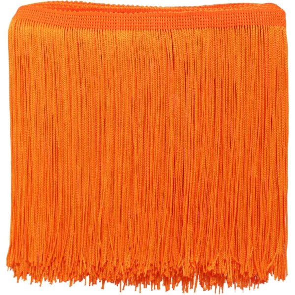 Orange tofspolyester vävd polyester sydd satinsnöre, används i kläder,