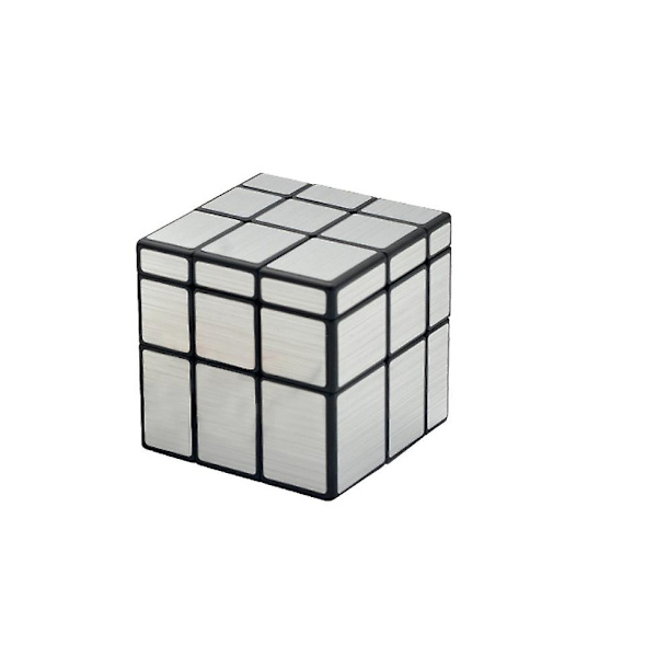 3x3 Spegelkub Set Speed Cube Spegelblock Olika Former Pusselkub Silver