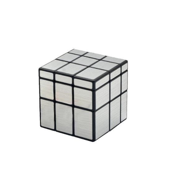 3x3 spejl terning sæt Speed ​​Cube spejl blokke forskellige former Puslespil terning sølv