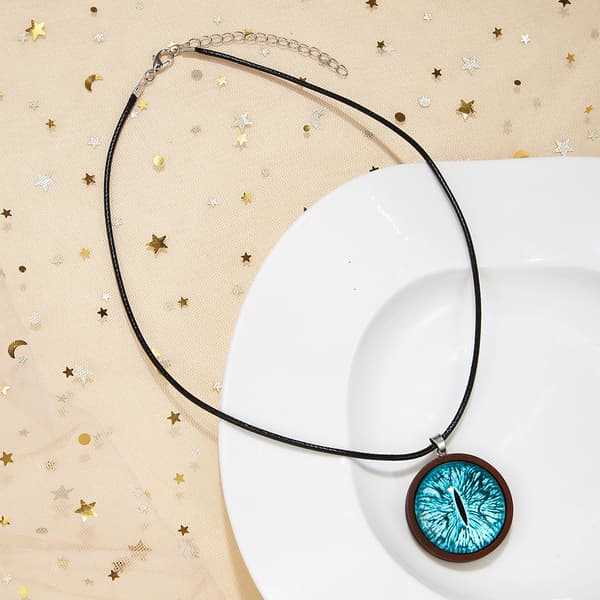 4 st Wind Wax Line Devil's Eye Sweater Chain Retro Punk Time Gems