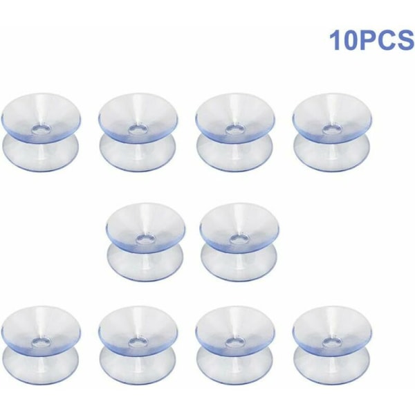 Dubbelsidiga sugkoppar kompatibla med glasskivor, 30-pack