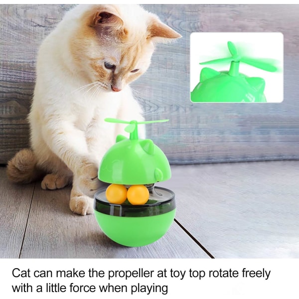 Kattens långsamma matare boll, interaktiv katt leksak spelande husdjur butik ABS Ca