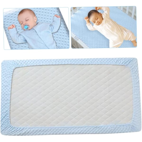 Spjälsängslakan, vagga utrustad med termisk fiberlakan Överdrag babytillbehör 100x56cm 100x56cm