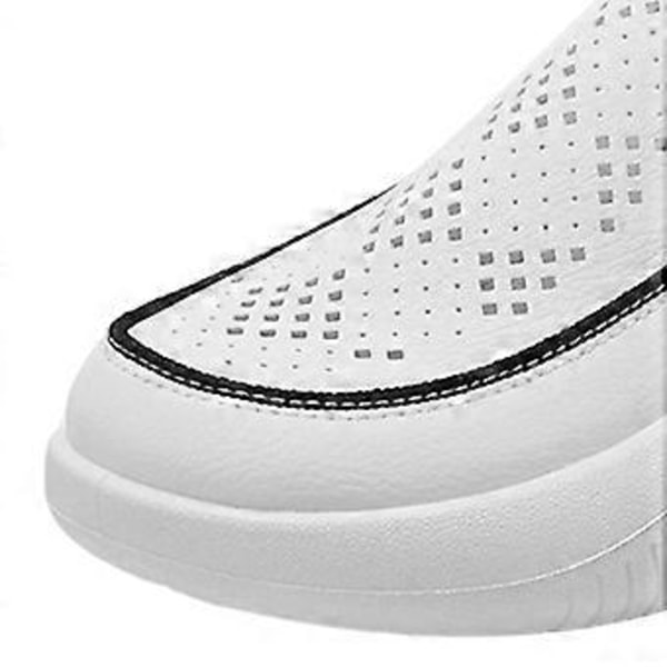 Uformelle damesko sportssko fottøy komfortable motesko fritidssneakers for streetwear gåing jogging shopping (37 hvit) White 37