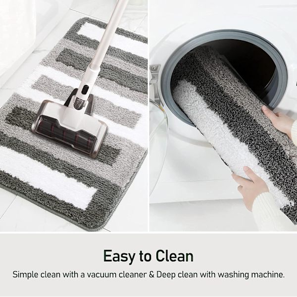 Skridsikker bademåtte Køkkenmåtte Fluffy bademåtte Blød mikrofiber