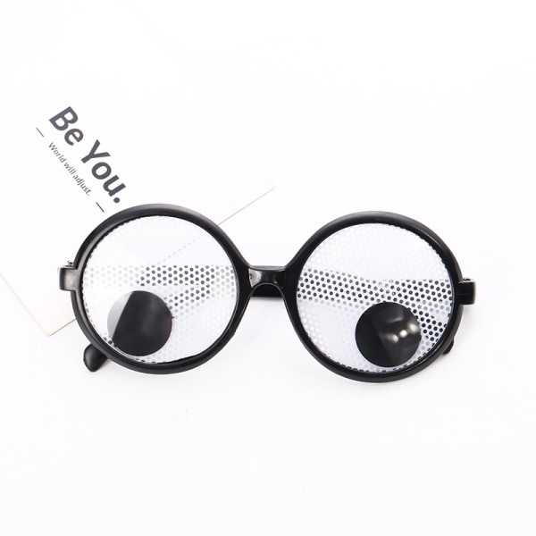 8 Pairs Googly Eye Glasses Funny Eye Glasses Giant Googly Eye Glasses Glass Novelty Eyes for Adults Kids Party Favors (Black)