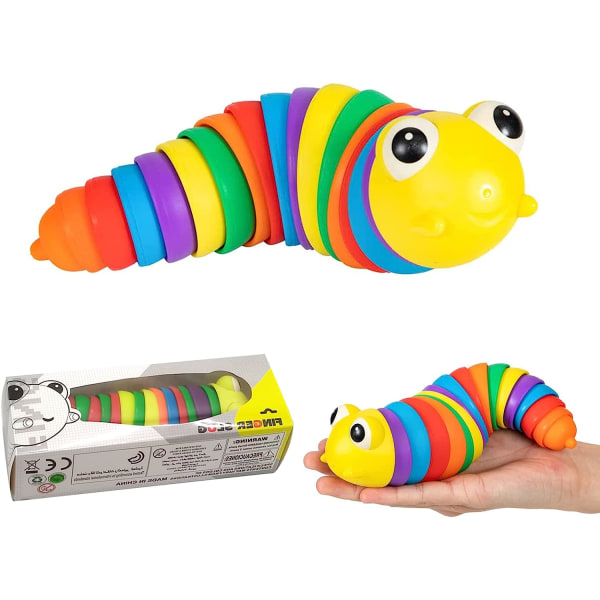 Fidget Slug Legetøj, Sensorisk Slug Desktop Legetøj Relief Anti-Angst
