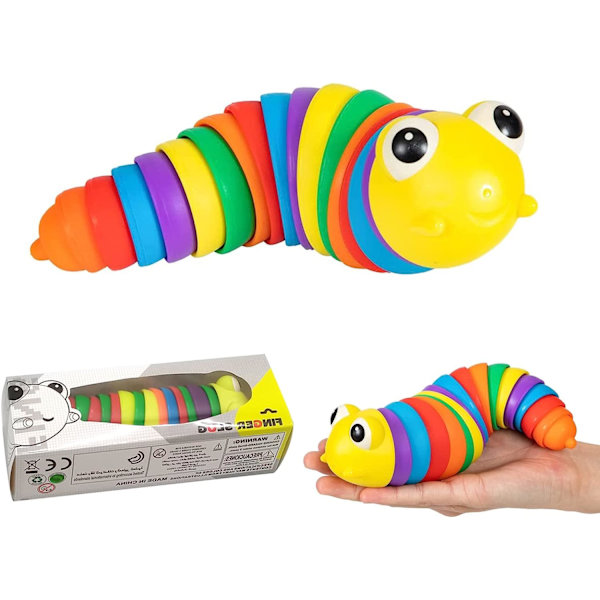 Fidget Slug Leksak, Sensorisk Slug Skrivbordsleksaker Relief Anti-Ångest