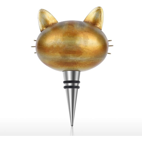 Katt Stopper Jern Vinflasker Lufttette og Dekorative Flasker Katt