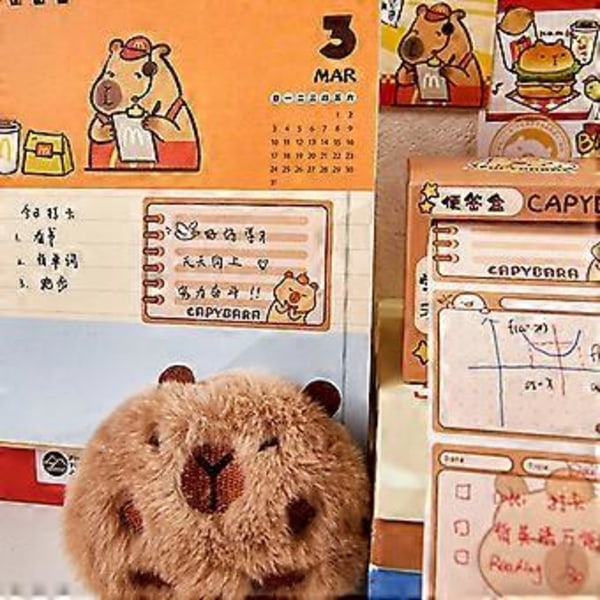 256 Ark Tecknade Anteckningspapper Självhäftande Anteckningsblock Utdragbart Anteckningspapper Påminnelse på Anteckningsbok Planerare Kalender Kylskåp northeast