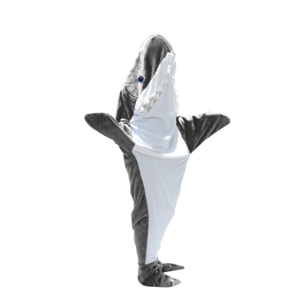 Shark blanket with sleeves for height 190cm