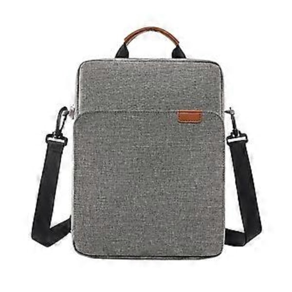 Pekskärm Tablet Väska Fodral Crossbody Väska Yttre Dragkedjeficka för Mindre Saker Organiserad Hållbar Slitstark Dammtät Handväska (L Grå) L Gray