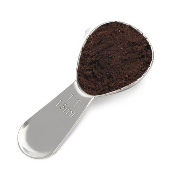 Mätskedar, kort handtag i rostfritt stål, 15 ml, för bakverk