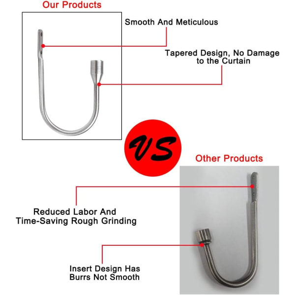Gardinstang U-design krog Metal Gardinstang Gardin T