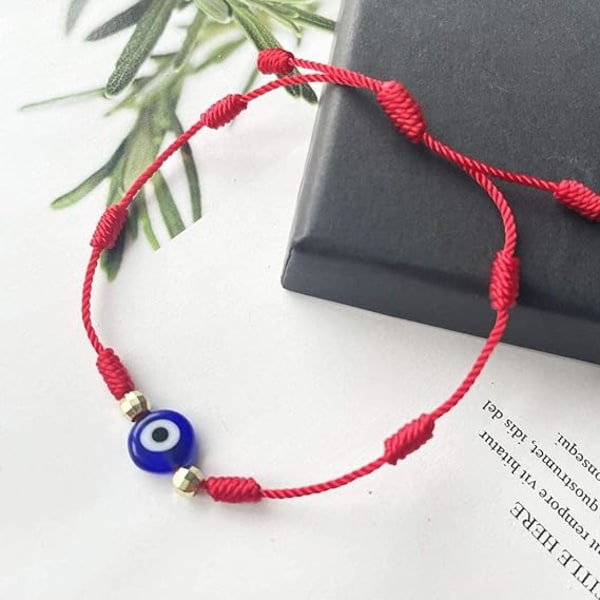 6 st Evil Eye Armband Kreativa Färgade Glas Ögon Lycka Skydd