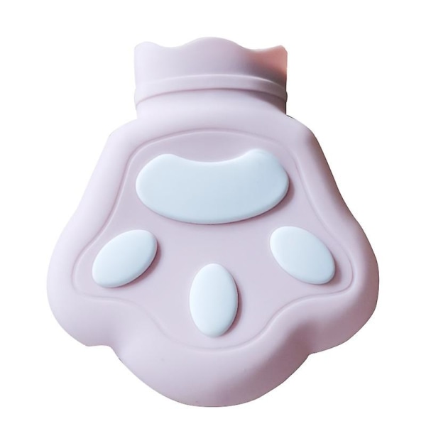 Rubber Hot Water Bag,cute Bear Paw Shape Heater Winter Gift For Girls,kids Pink