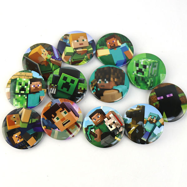 12-pack Minecraft Badge Badge Ornament