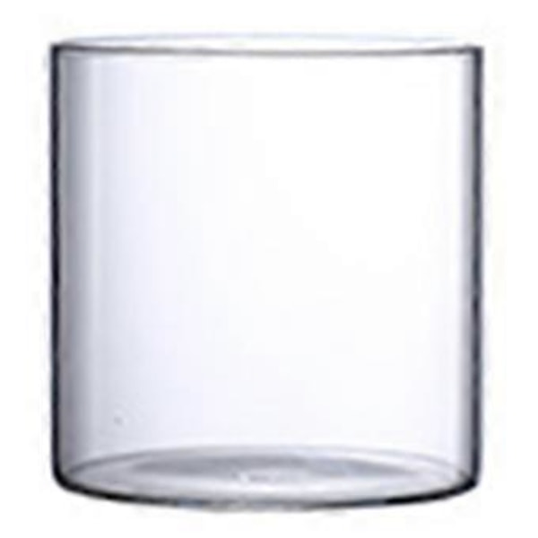 Klar Glass Blomstervase Minimalistisk Glassvase Sylinder Blomstervase for Bryllup Stue Dekorativ Gave 8x8cm