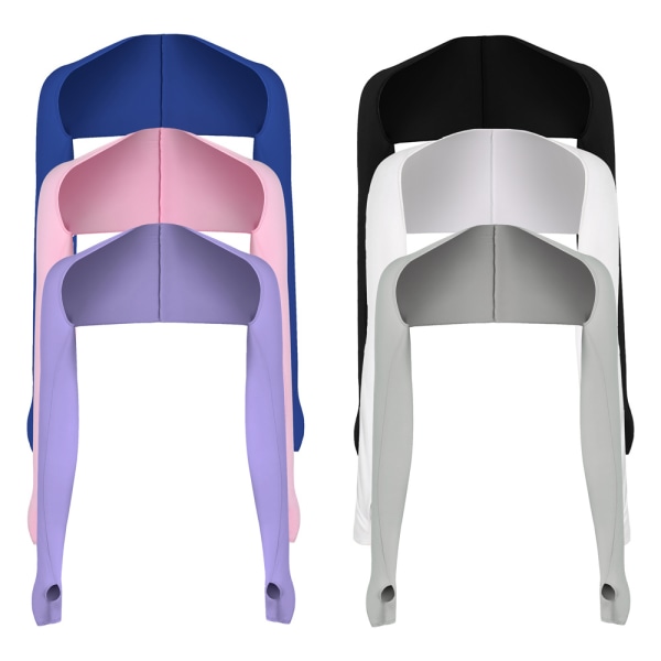 Blå Lilla Sort 3stk Golf UV Shrug Cool Sjal Arm Sleeves Solbeskyttelse Åndbar og Komfortabel til Kvinder Golf og Udendørs Sport