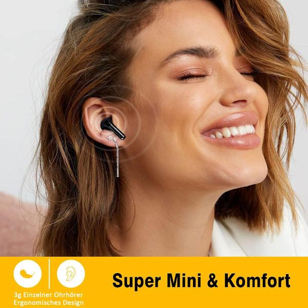 Korvanappikuulokkeet, Bluetooth 5.1 Retro Langattomat Kuulokkeet L