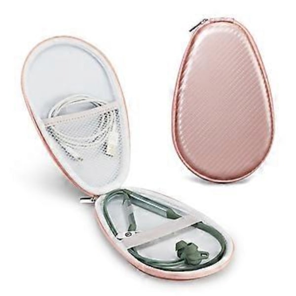 Hörlurshållare Stöttåligt Fodral Dragkedja Nackbands Headset Förvaringsväska Anti-repa Headset Förvaringsbox för FreeLace Pro roséguld rose gold