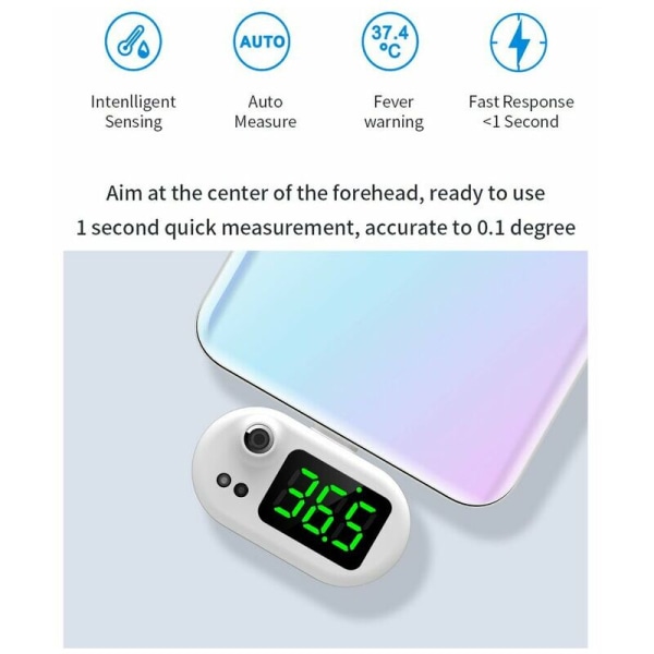 Smartphone Termometer K8 USB Termometer, K7 Sort Apple Interface
