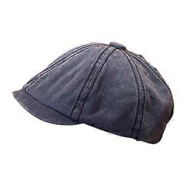 Newsboy Keps Klassisk Vinter Vår Sidpojke Hatt för Resor Utomhus Dejting (Marinblå)