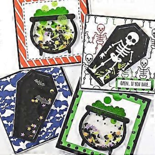 Halloween Kranie Kiste Metal Skære Dies Håndlavede Håndværk DIY Scrapbooking Prægning Forsyninger til Børn Piger MH505