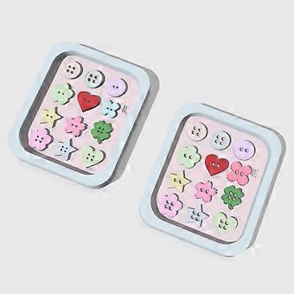 Monitoimiset silikonimuotit, nappiaiheiset askartelutarvikkeet suklaalle, karkille ja fondantille, täydelliset leivontaharrastajille Style 2
