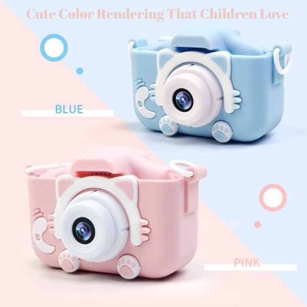 Mini Cartoon Kitten Digital Camera Toy (Pink)