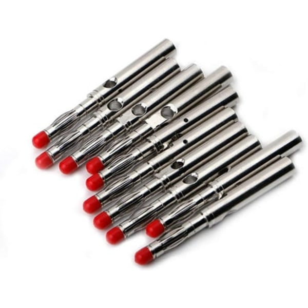 10 set 4mm hanehölje stapelbara banankontakter tråd lödningsanslutning
