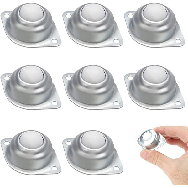 8 kuglelejer - 25mm, hjul til møbeltransportører