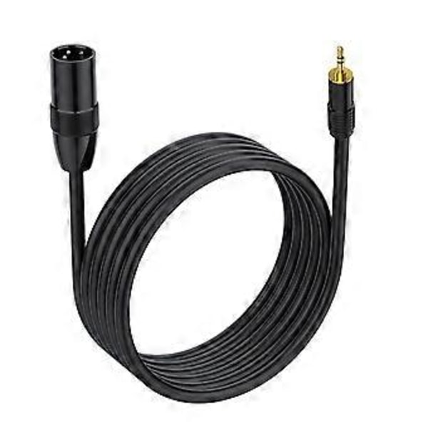 3,5 mm til 3-pin kabel, 3-pin til 3,5 mm ubalanceret Aux mikrofonkabel, 1/8 tomme stereo til 3-pin han-ledning adapter 300cm