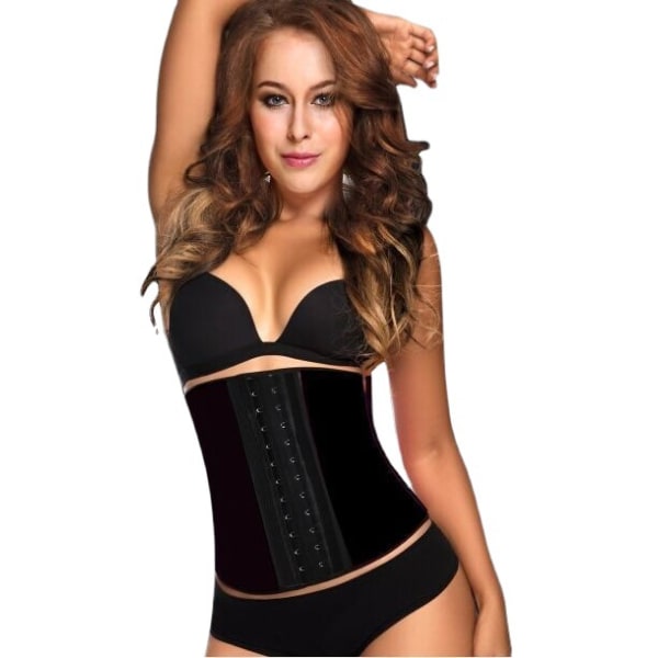 Femme Bustier Latex Korset Slankende Taljetræner Mavefladende