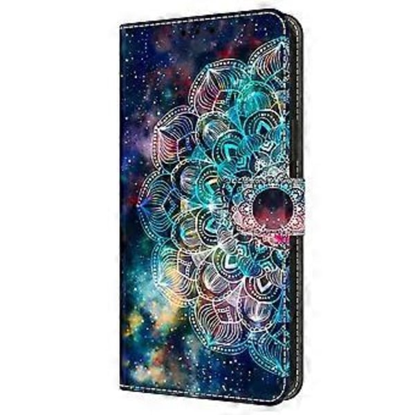 Skal för Samsung Galaxy A16 5G/A16 4G TPU+PU Läder Flip Fodral Gyro Flower