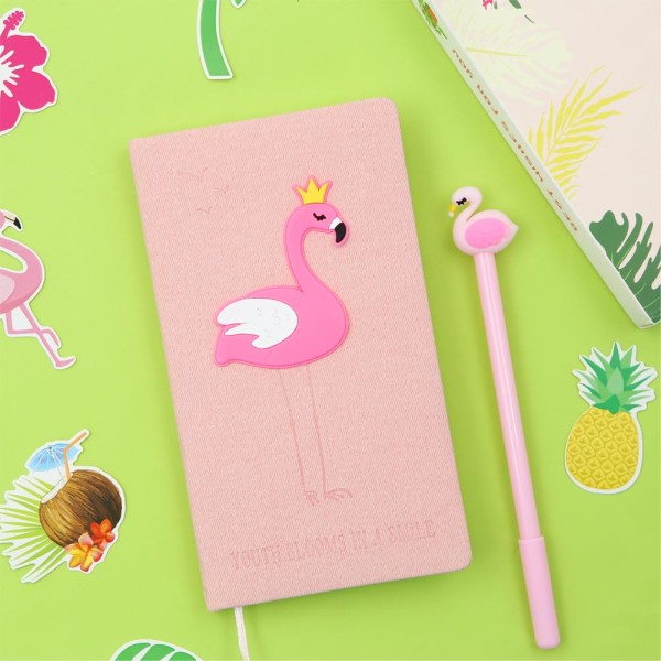 2 i 1 Flamingo Stationery Presentförpackning Inkluderar 1 st Flamingo N