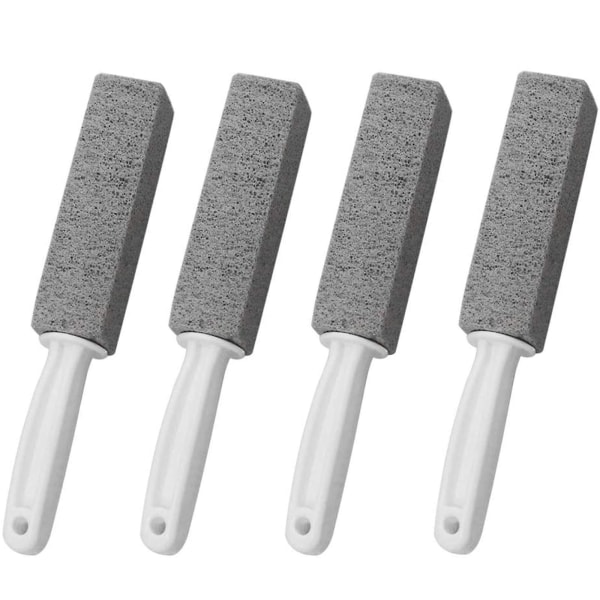 4pcs Pumice Cleaning Stone With Handle, Toilet Bowl Ring Cleaner Brush Stains And Remover Rust Grill Griddle Cleaner