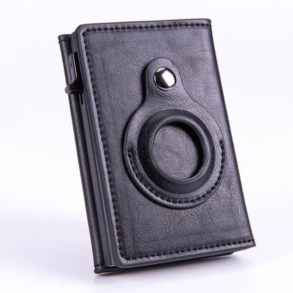 Herr Plånbok Anti-scratch Slitstark Läder Bifold Pengklämma Kortfodral