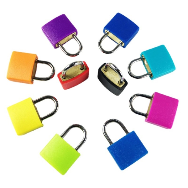 Set med 5 resväska hänglås med nycklar - Bagage Små bagagelås för resor Gym Locker Bags Semester resväskor