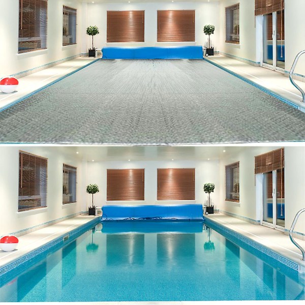 Vattentät rektangulär solvärmefilm för poolskydd (160 cm)