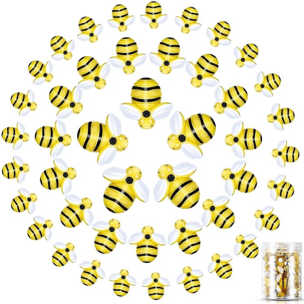 45 st Tiny Resin Bees Dekor Bee Flatback Craft Utsmyckning Med Box