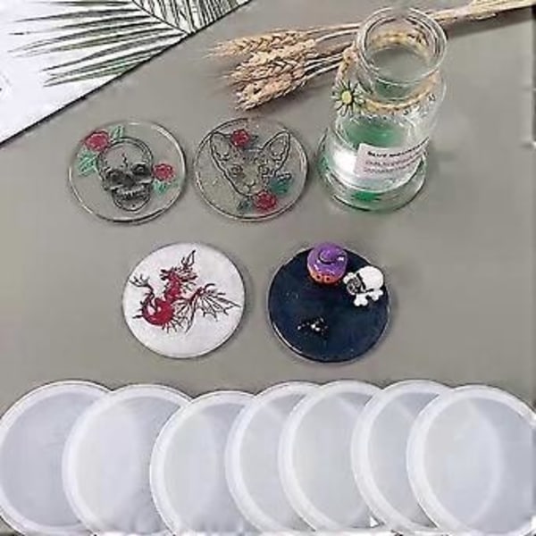 Dinosaurhodeskallemønster Brikke Silikonform Dyrekopp Matte Resin Form Epoksyform for DIY Matte Kopp Smykkefremstilling 3