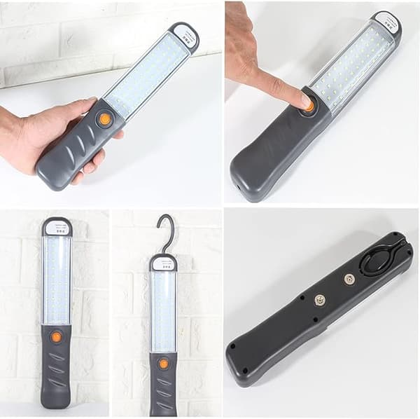 LED arbeidslys - Oppladbare arbeidslys med 3 magnetiske moduser LED