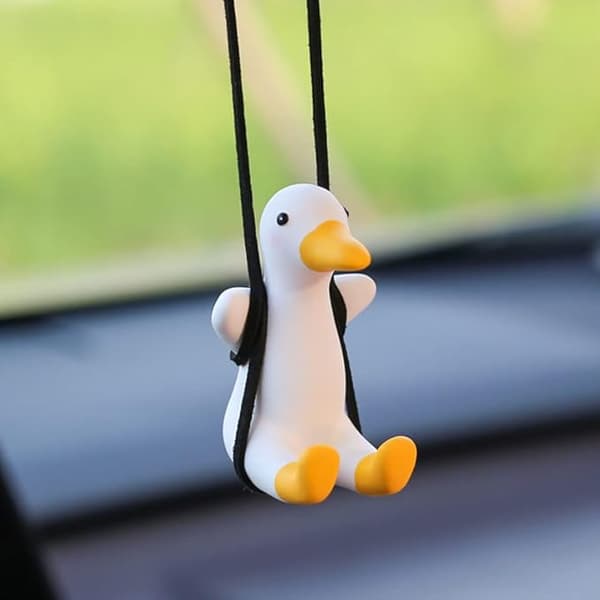 Super Cute Swing Duck Mirror Hanging Car Interior Accessories car