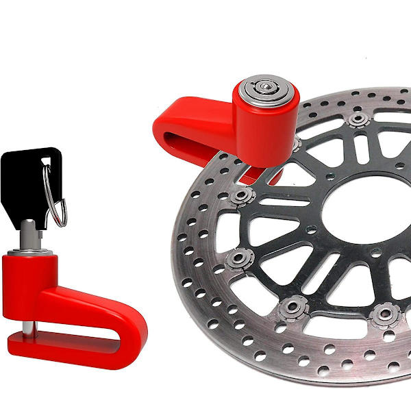 Lås - Heavy Duty Block Stöldskydd Skivbroms Rotor Hjul Lås För Motorcykel Cykel Scooter