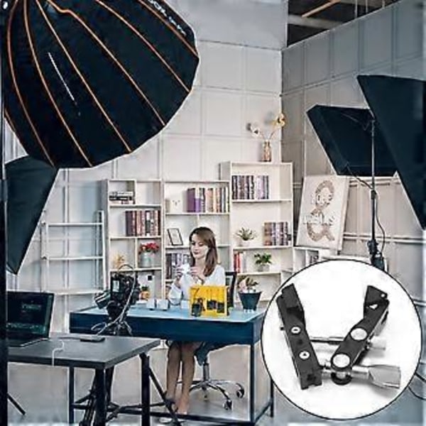 Kamera Superklemme 1/4 3/8 Skruefeste Adapter Holdbarhet Aluminium Legering Arm for DSLR og Lysutstyr