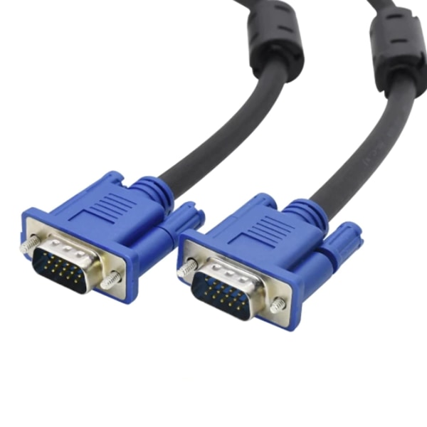 VGA til VGA-kabel 1,5 m, 15-benet 1080P Full HD SVGA/VGA han til han