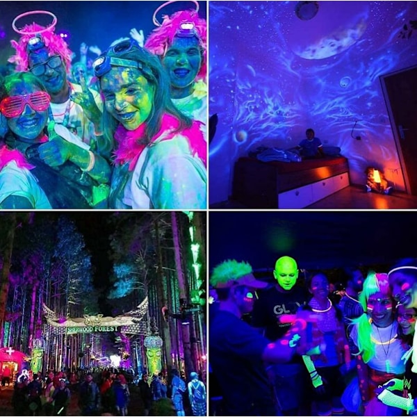 100W LED sort lys projektor ip65 vandtæt, UV LED lys, eff