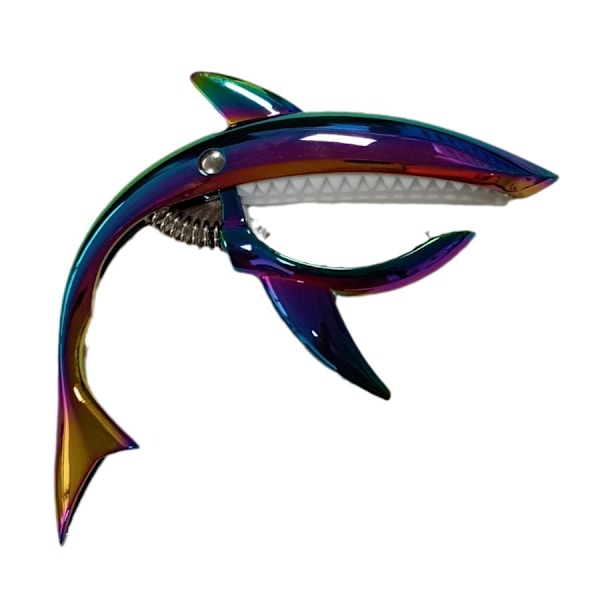 Shark-formad stämningsklämma för gitarr, stämningsklämma i zinklegering, lämplig för akustisk, elektrisk klassisk gitarr och bas ukulele stämningsklämma, färg