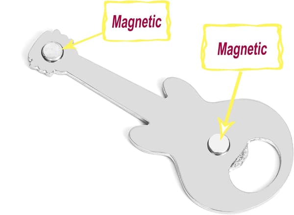 2 stk/sett gitarformet flaskeåpner